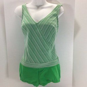 Swimsuit Womens XS Small Vtg 1970's Electric Green